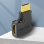 Vention Adaptador HDMI 4K 90º Macho a Hembra Negro AIPB0